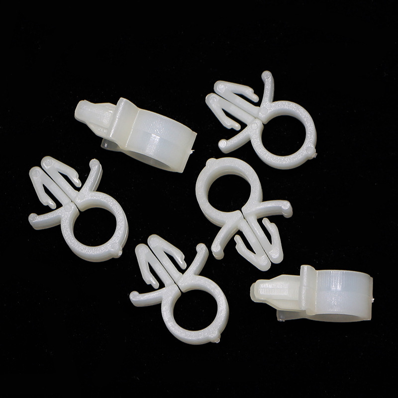 Large Quantity Discount Plug-In Round Wire Clip Nylon Wire 5-8 Black and White Ready Stock