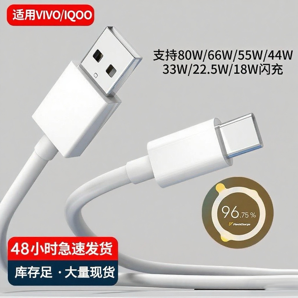 120W cable de datos de carga rápida para vivo 90Pro cable de carga súper rápida iRun78910 cable de carga al por mayor