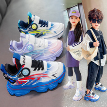 男童运动鞋批发2025秋冬季新款韩版儿童跑步鞋皮面时尚女孩休闲鞋