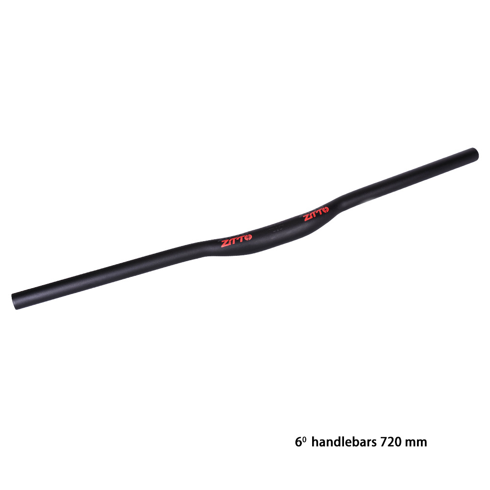 ZTTO venta caliente transfronteriza manija de bicicleta de montaña alargada 31.8MM manillar recto negro manillar de aleación de aluminio