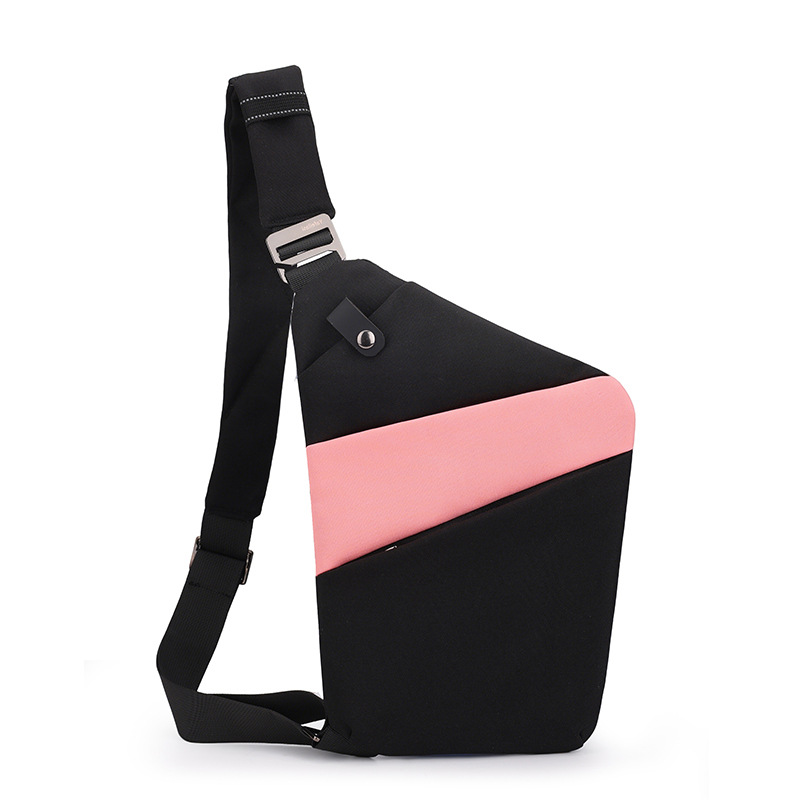 Black with pink left shoulder