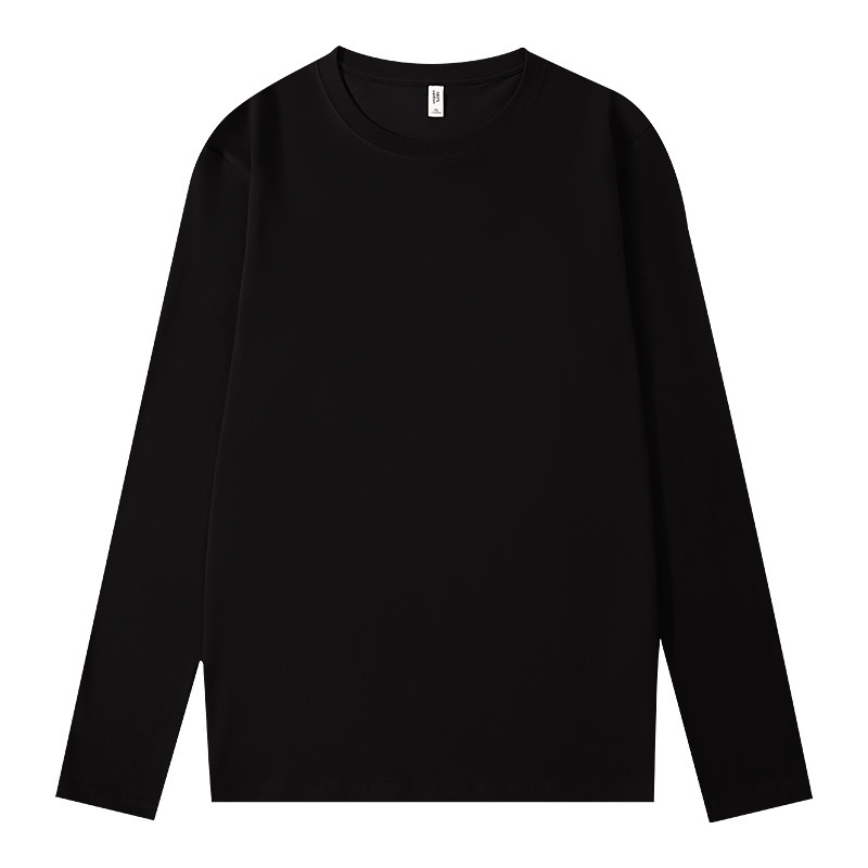 スウェットシャツトップスヘビーウェイトコットン無地多用途インナー厚手ラウンドネック春秋Tシャツ長袖男女兼用320gボトリングシャツ|undefined