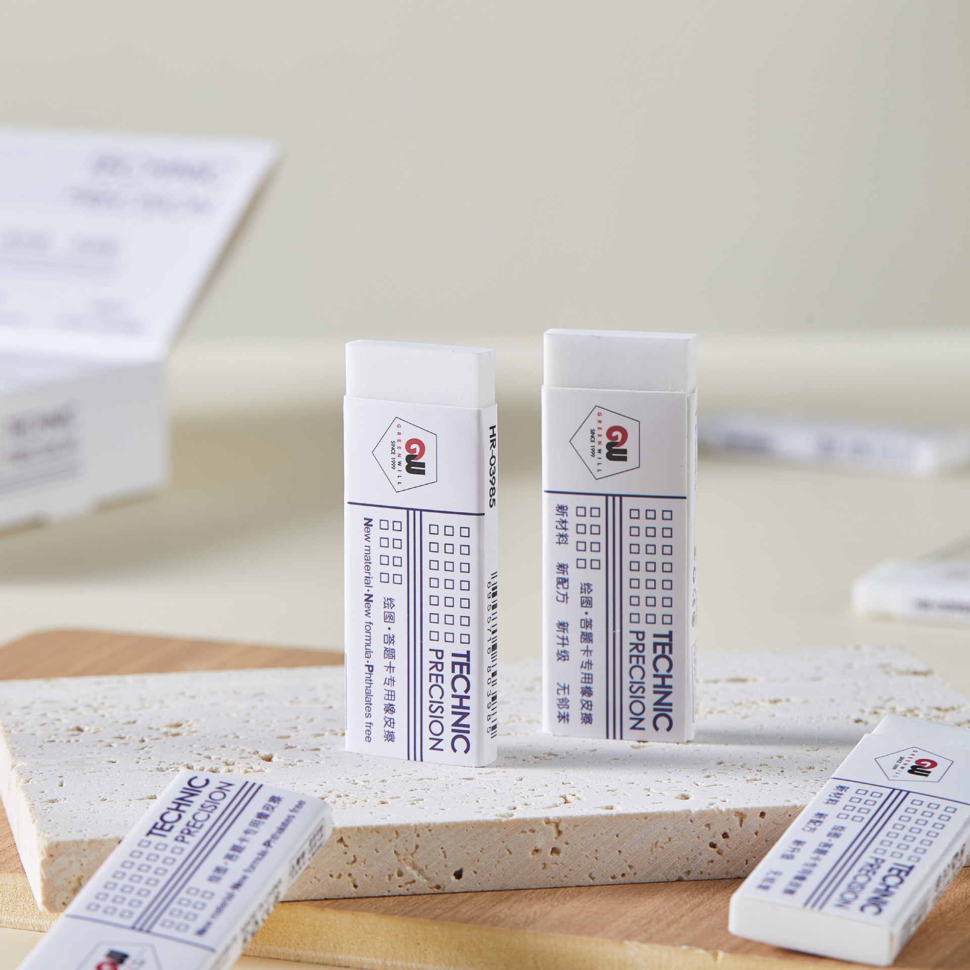 Examen de goma ultrafina con goma especial para estudiantes de escuela primaria 4B / 2B limpio sin dejar rastro