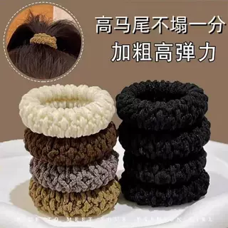 潮流高马尾加厚加粗高弹力头绳不嘞头无扎痕耐用扎头耐用发圈女生