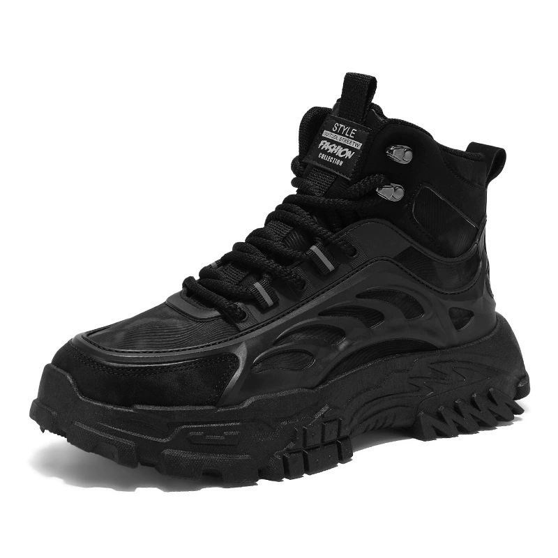 Ботинки Martens CH‑03 высокие на платформе, мужские, противоскользящие, износостойкие для осени