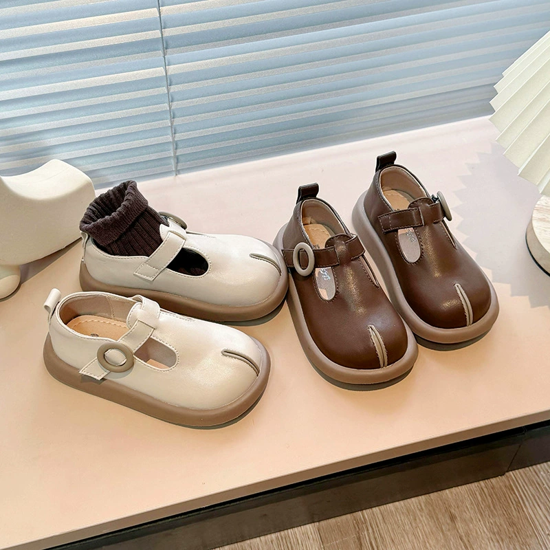 Кожаная обувь для девочек 2024 осень новая детская обувь принцессы