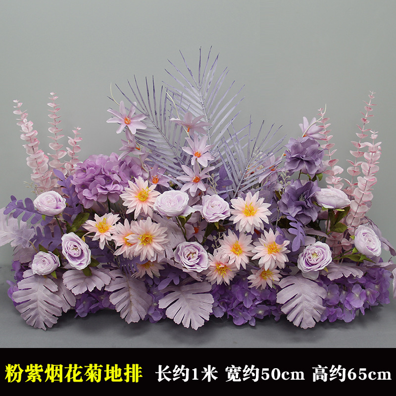 新商品の結婚祝いの大きいタイプの花を並べて絹の花の完成品の装飾をシミュレーションします。|undefined