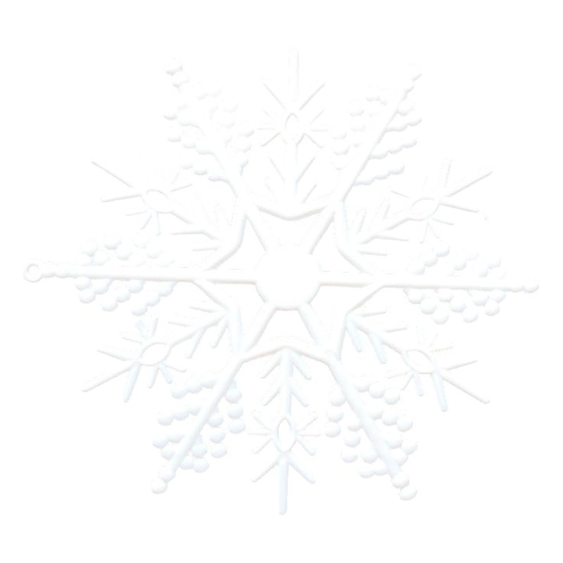 Cross-border wholesale snowflake Christmas tree decoration plastic snowflake hanging decorations White large, medium and small holiday scene dress
