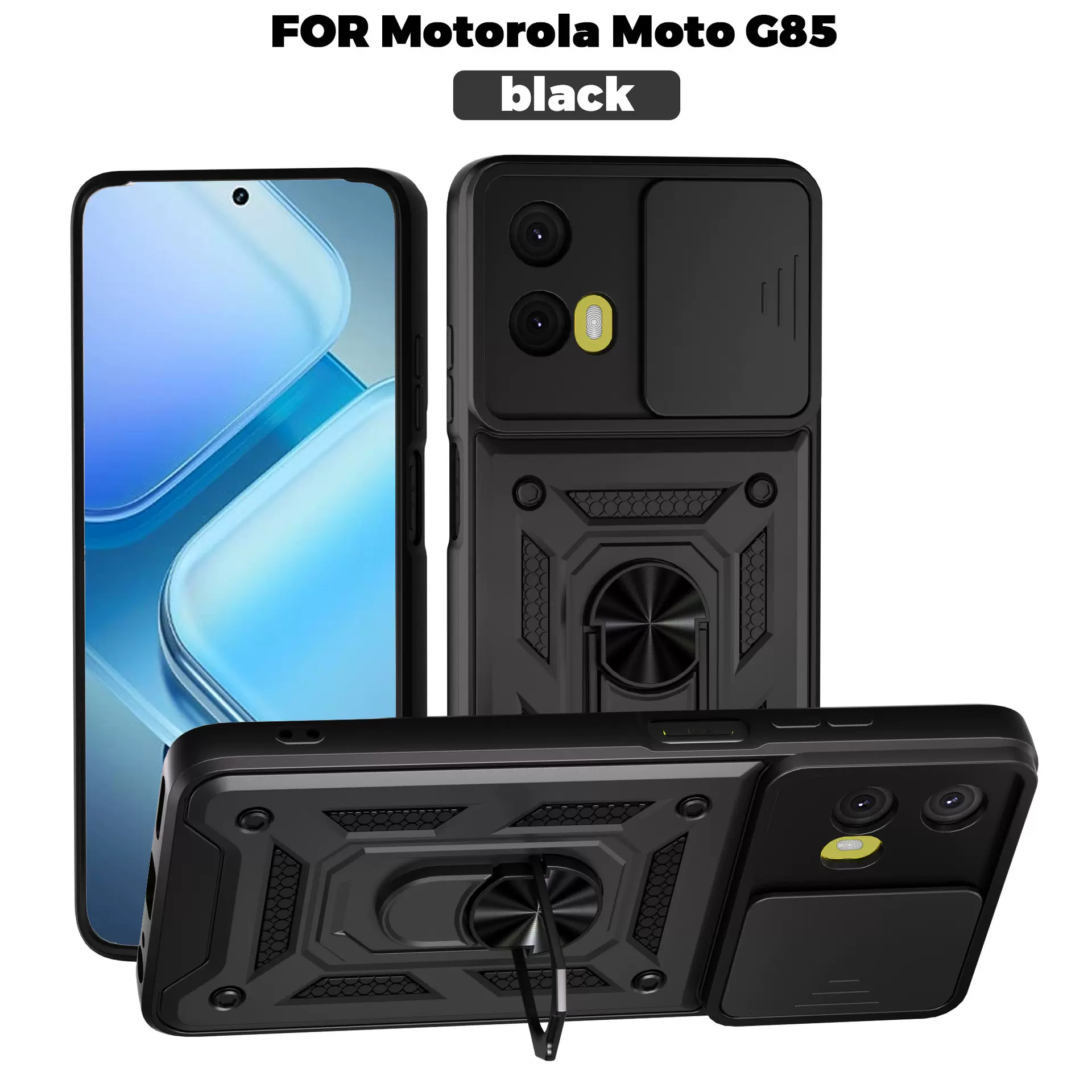 适用于MOT G85顺甲推窗摩托品牌系列手机壳二合一铠甲防摔保护套