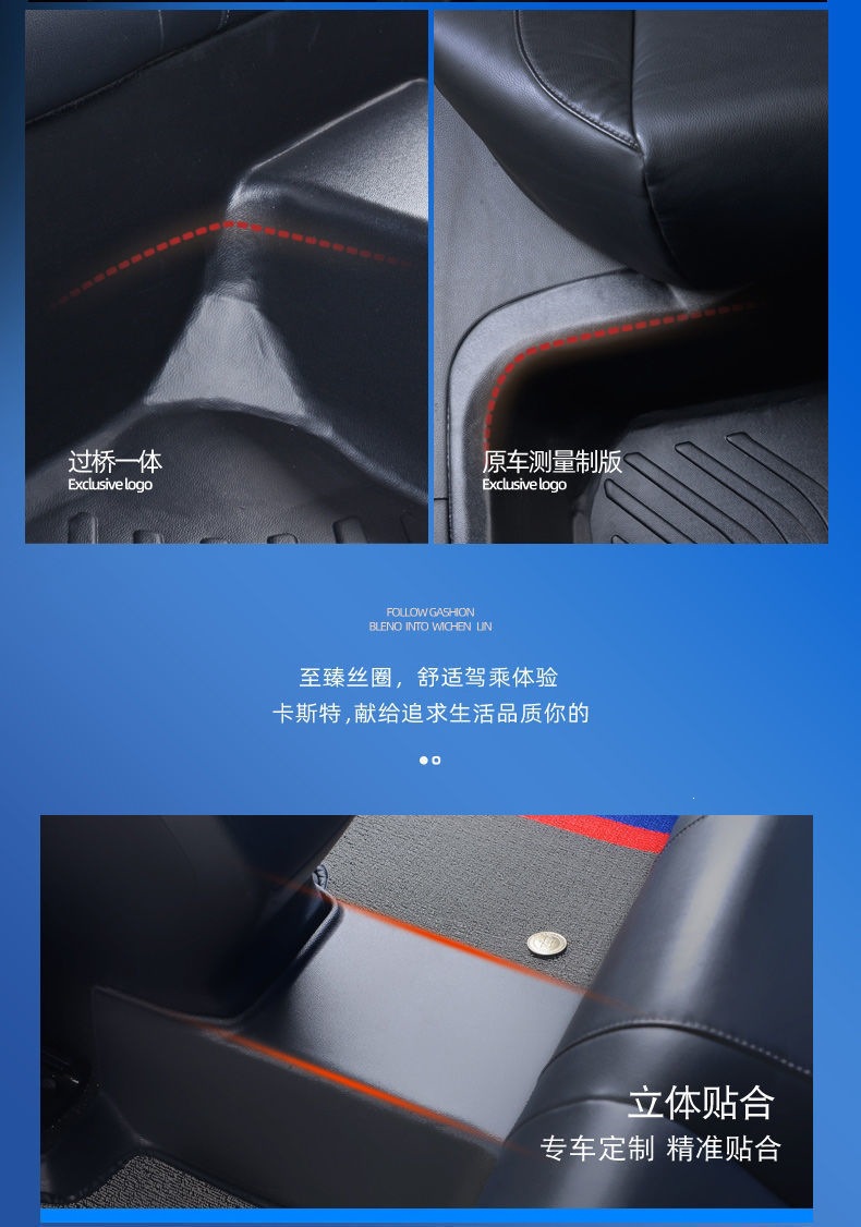 Full coverage TPE car floor mats for Subaru, specifically for Subaru Outback, Forester, and XV, anti-slip foot mats
