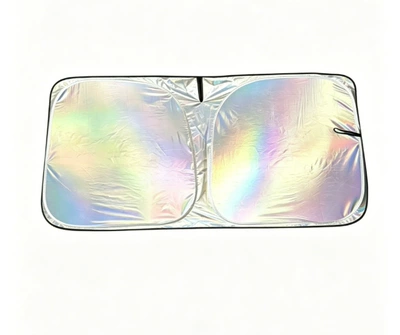 sunshade is foldable and storable, Sun shade - silver-laser-model-small-size-14070