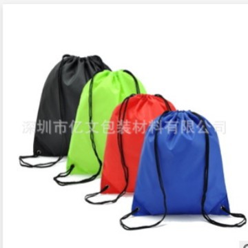 厂家直销 柯根纱PU棉麻尼龙眼镜布绒布钢笔袋 210D抽绳骑行束口袋