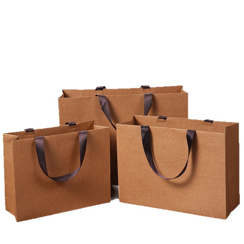 Bolsas de papel kraft sin cintura bolsas de mano logotipo ropa bolsas de regalo bolsas de papel bolsas de regalo bolsas de compras personalizadas