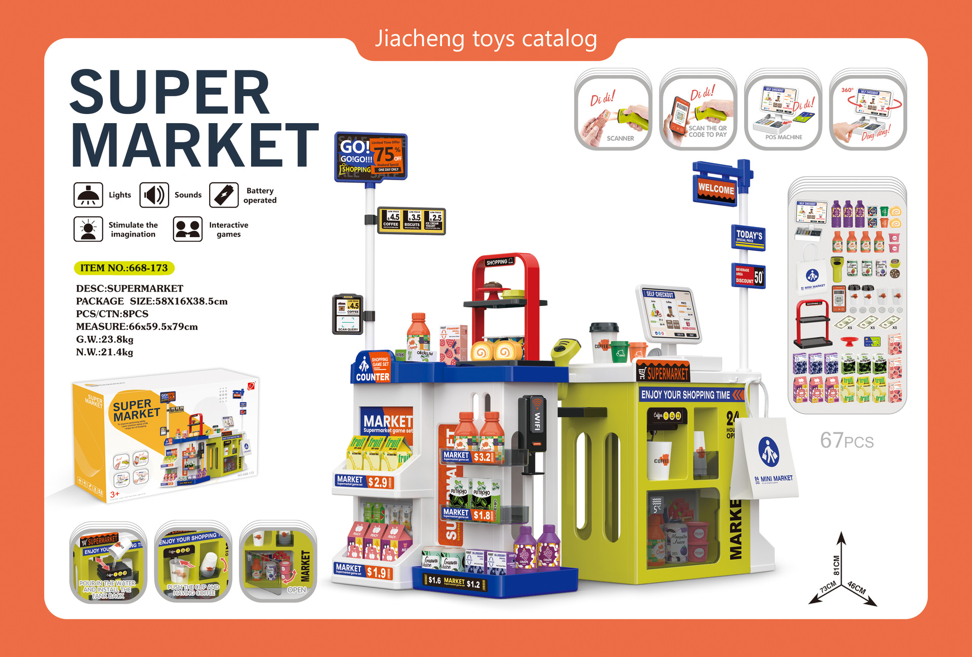 Transfronterizos niños simulación de agua supermercado mesa de venta bolsa de compras conjunto de escaneo tarjeta deslizante caja registradora juguetes de supermercado