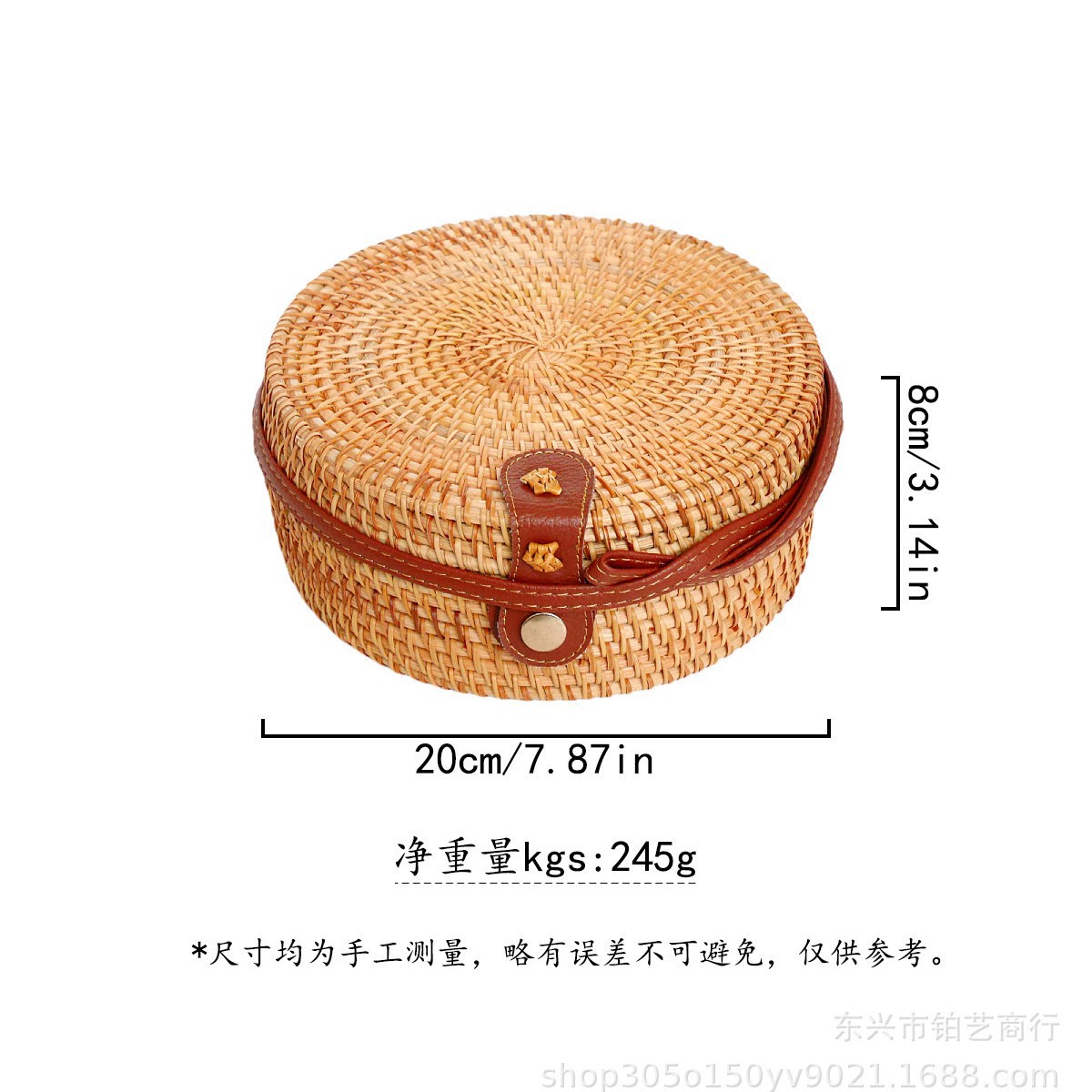 新作insネット紅女包斜めショルダー草編み透かし彫り文芸編み籐編みバケツ包み草編みバッグ