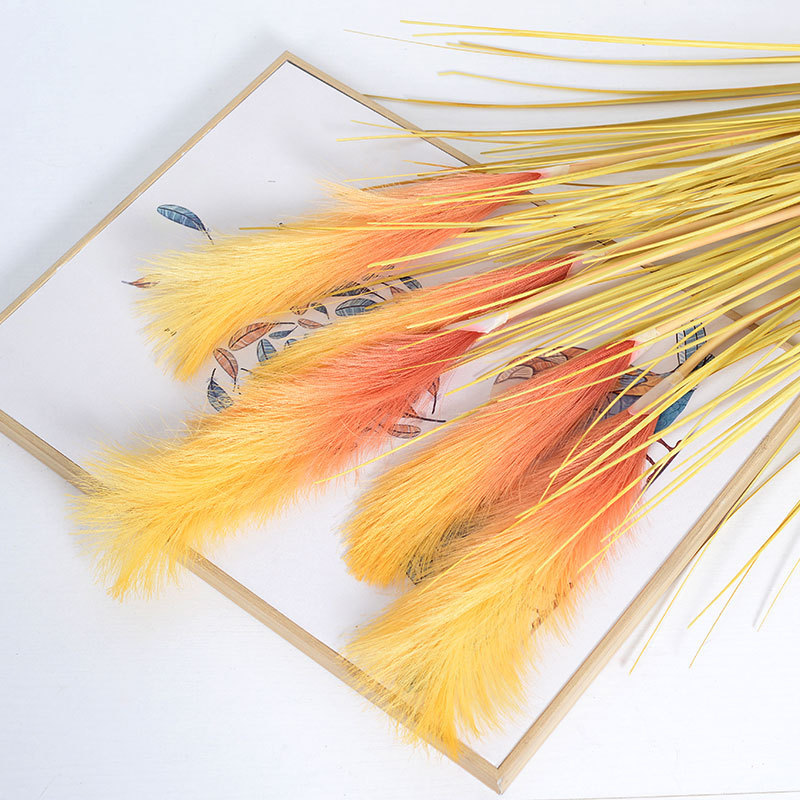 Flor artificial naranja flor artificial Rosa flor artificial boda Salón de la boda decoración del hogar flor artificial al por mayor