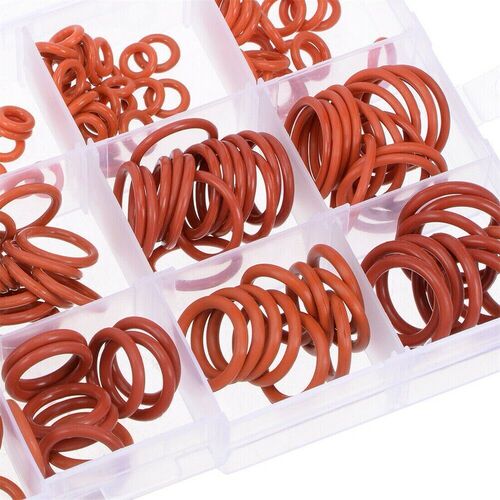 Cross-border supply 225pcs repair box O-ring seal red silicone standard parts rubber seal