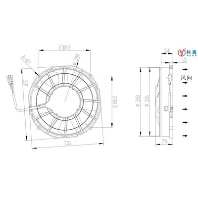 Fan 342P/506 Condenser Fan