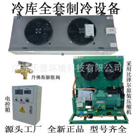 20匹低温冷冻北京比泽尔活塞压缩机冷库制冷机组全套设备保鲜10p