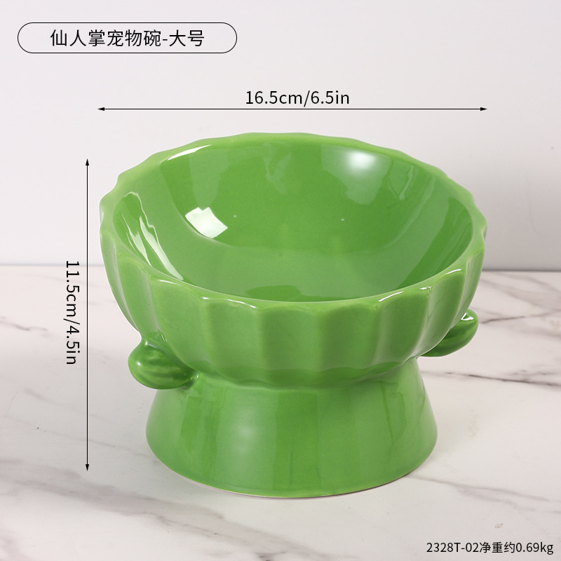 2328T-02-선인장 애완동물 그릇-대형