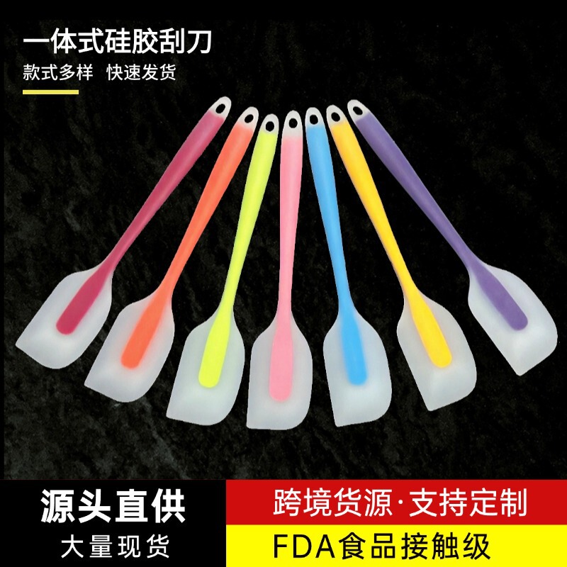 Cross-Border In-Stock Silicone Spatula Baking Tool Fda Food-Grade High-Temperature Resistant Scraper Large Cake Cream Spatula Cross-Border In-Stock Silicone Spatula Baking Tool Fda Food-Grade High-Temperature Resistant Scraper Large Cake Cream Spatula