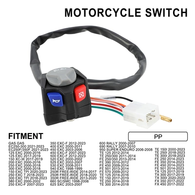 Applicable to GAS/TE/EXC/FE 125-250 off-road motorcycle modification accessories original switch (Motosiklet ləvazimatları və aksesuarları)