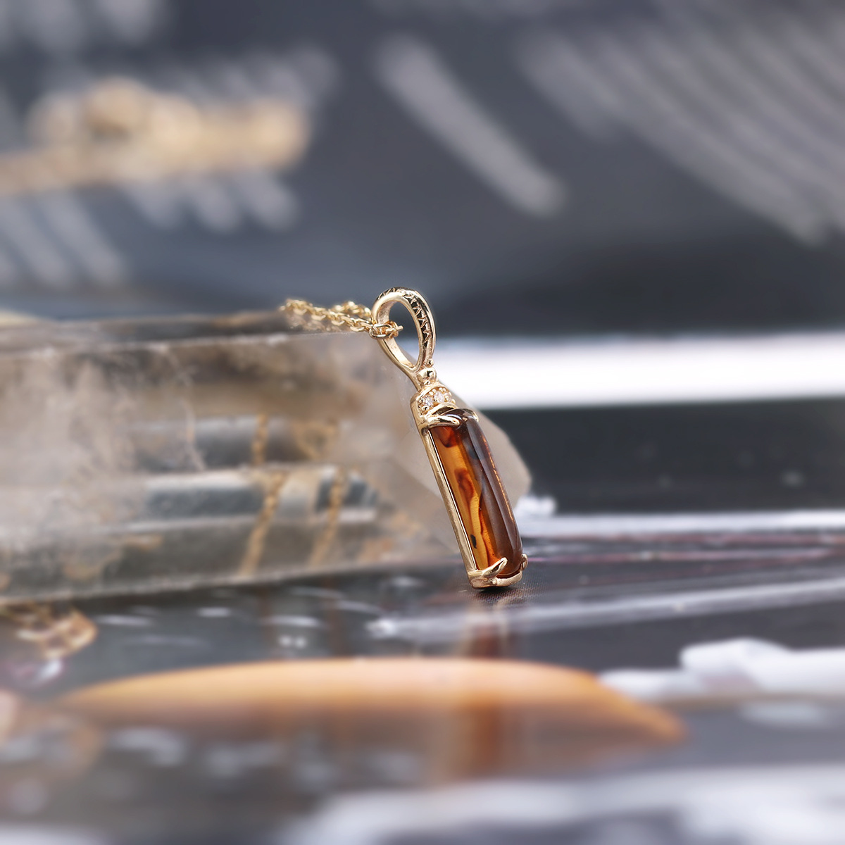 1g Weight Amberoid Inlay Material Charms, Rings Classification 1 Piece Quantity Daily Occasion 925 Sterling Silver Material Geometric Pattern All Seasons Season Women's Gender Casual, Retro Style Agete Christmas Limited Amberoid Rings Pendants New Wholesale 925 Sterling Silver Gold Plated Personality Retro Necklace 7