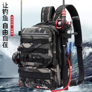 New Luya Bag Single Shoulder Fishing Bag Multifunctional Waist Bag Sports Outdoor Large Capacity Luya Rod Bag Fishing Gear Bag