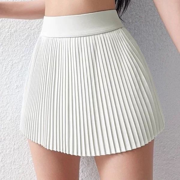 Cross-border flowy yoga pleated skirt, sports anti-exposure badminton golf shorts, tennis skirt for summer alo