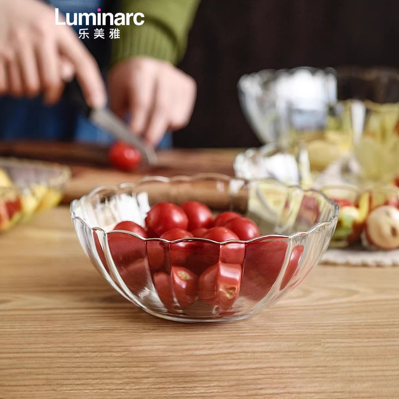 Lumeiya transparent tempered glass bowl fruit bowl kneading Egg Bowl instant noodle bowl microwavable soup salad bowl wholesale Lumeiya transparent tempered glass bowl fruit bowl kneading Egg Bowl instant noodle bowl microwavable soup salad bowl wholesale