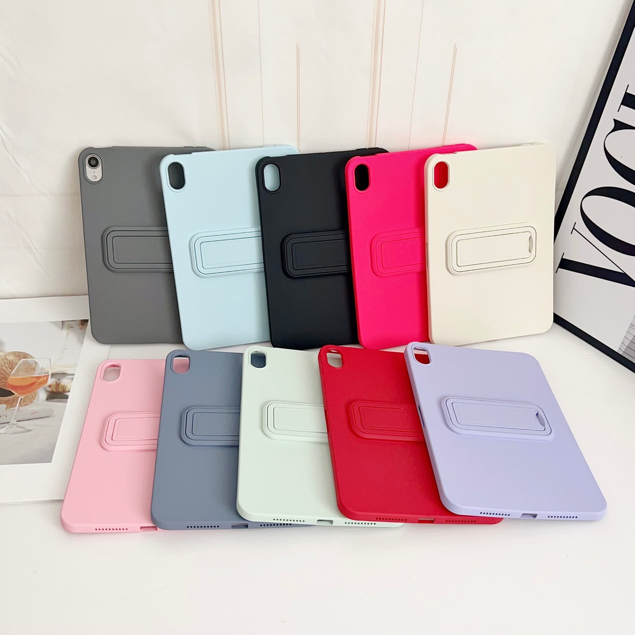 Suitable for iPad Mini67 Protective Case 9 Skin-Friendly Soft Shell Air11 Stand Anti-Fall Pro11 Tablet Case 10.2inch