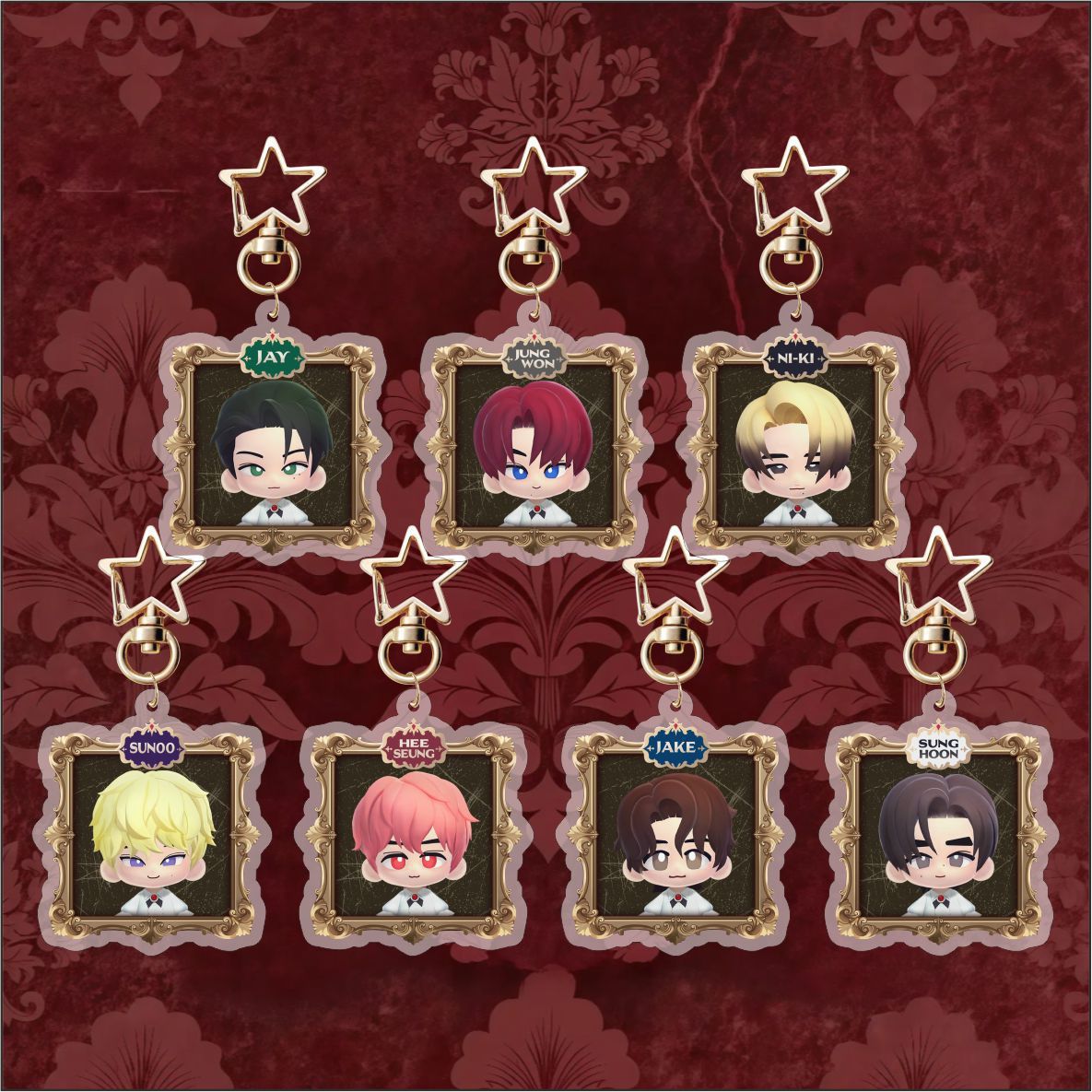 Cartoon acrylic keychain