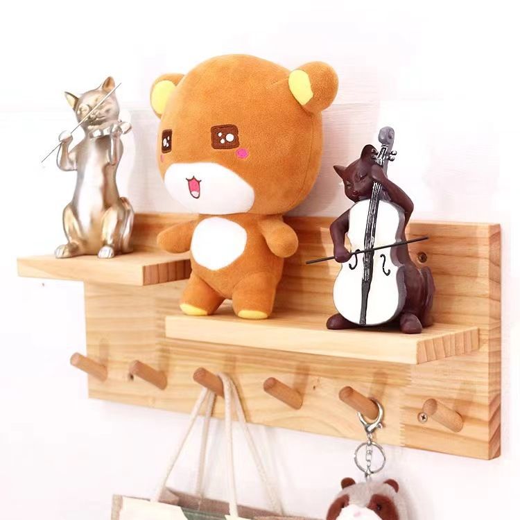 Puerta de entrada pared clave gancho de almacenamiento rack salón dormitorio pared colgante creativo decorativo rack de almacenamiento