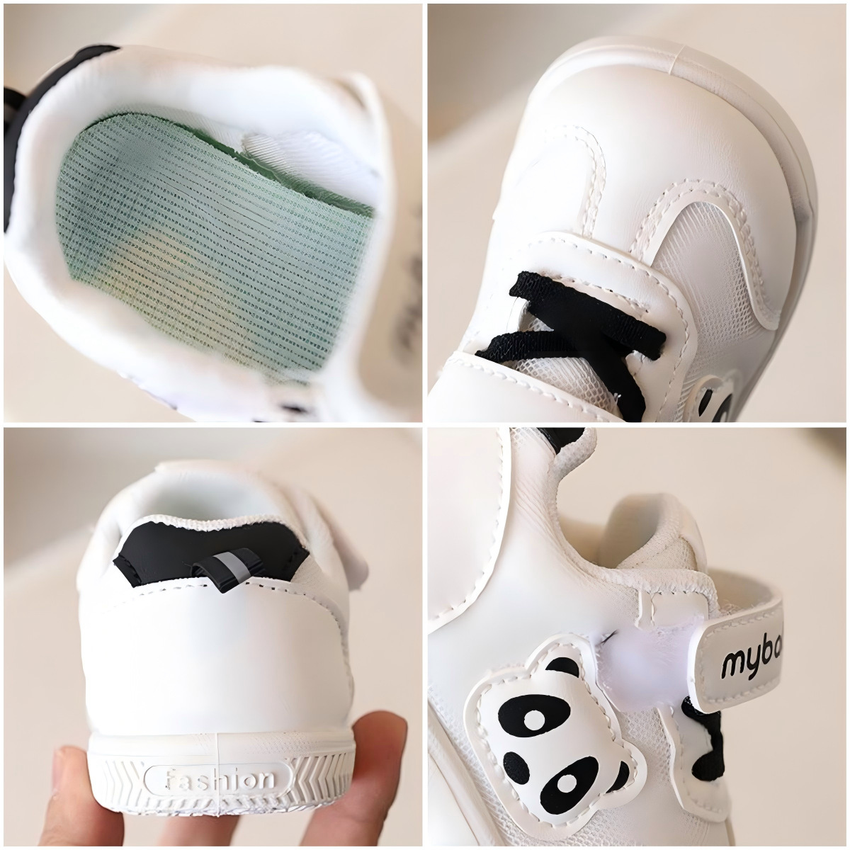 2026 Spring and Autumn New Male Baby Shoes Panda Mesh Infant Walking Shoes Kindergarten Indoor Line Baby Shoes