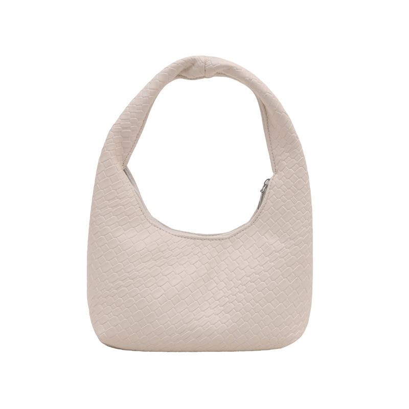 2025 moda popular trenzada simple bolso de viaje de nicho bolso de brazo bolso de hombro de gran capacidad