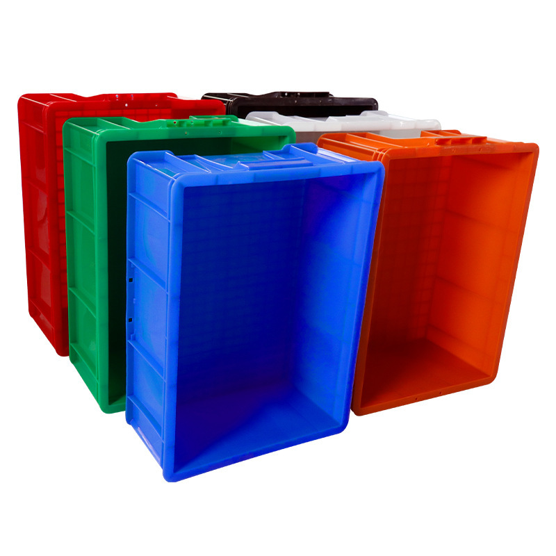 长方形塑料筐方盘蓝色塑胶浅盘周转箱五金零件盒胶盘仓储物料盒