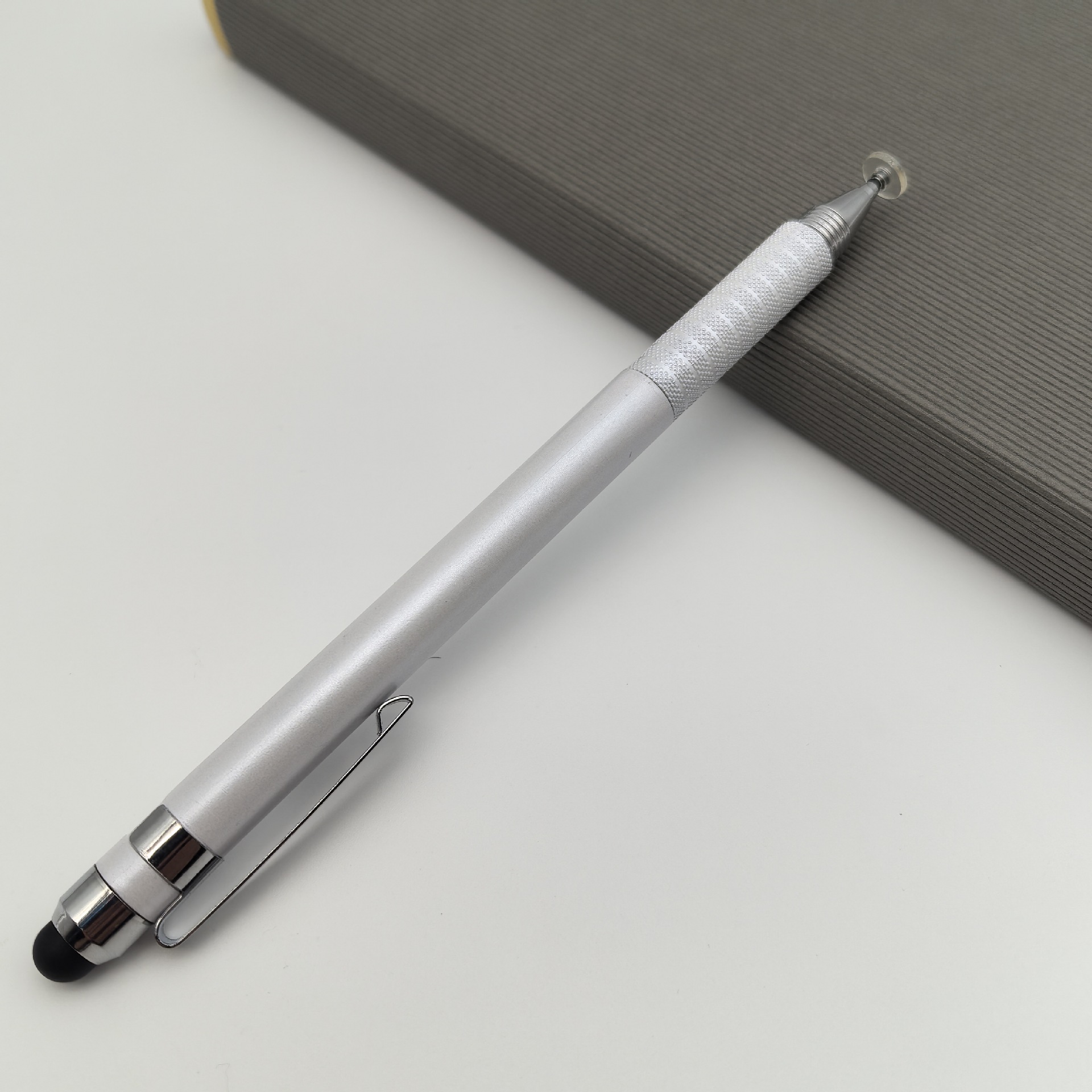 Lápiz de condensador de doble cabeza lápiz de silicona de doble propósito lápiz de video de pintura de oficina lápiz de disco