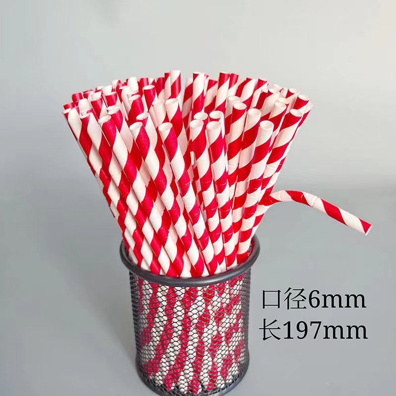 Pajita de papel flexible paja de papel degradable desechable paja de codo mujeres embarazadas leche té bebida soja leche paja