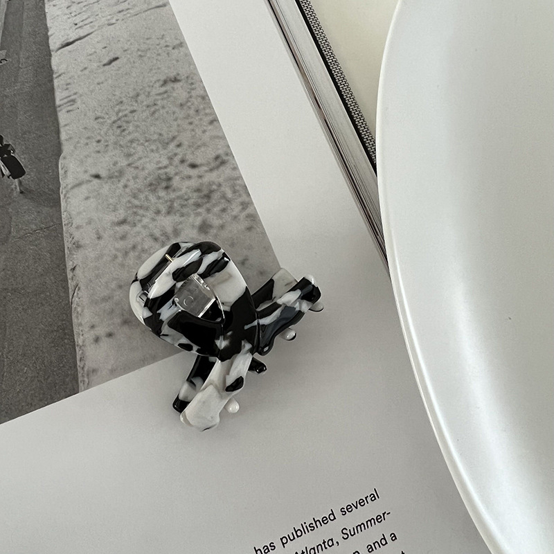 Frangia in acetato di alta qualità, piccola e media dimensione, clip semplice, copricapo con temperamento, forcina per capelli, accessori per capelli con stampa leopardata, clip laterale_voghion.com