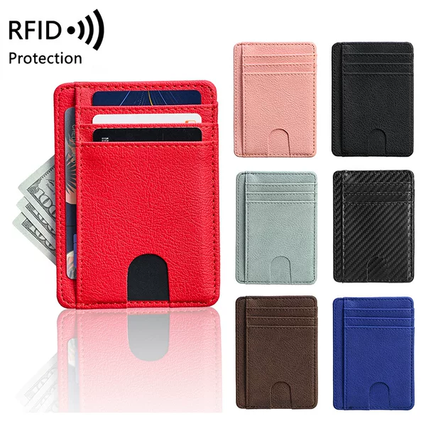 Cross-Border Amazon Foreign Trade Card Holder Document Holder Rfid Anti-Degaussing Bank Card Holder Airtag Hole Card Holder Wholesale
