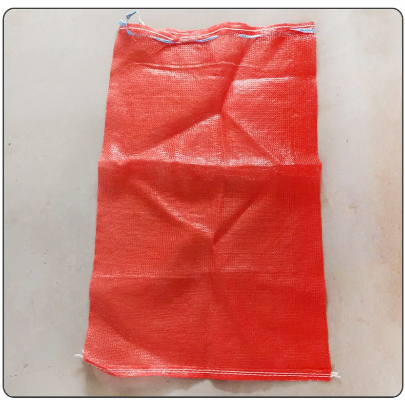 Bolsa tejida de plástico bolsa de malla de verduras y frutas bolsa de embalaje fuerte capacidad de carga no fácil de envejecimiento suministro de fábrica al por mayor