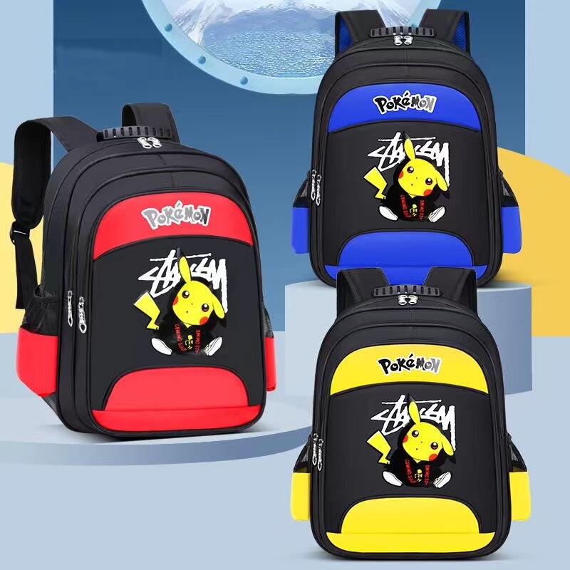 Factory wholesale new Pikachu children primary school schoolbag activity promotion boys kindergarten shoulder bag