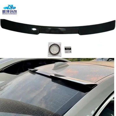 Suitable for Bmw 3 Series G20G28 Blade Top Wing Fixed Wing Spoiler Bright Black Carbon Fiber Pattern Color