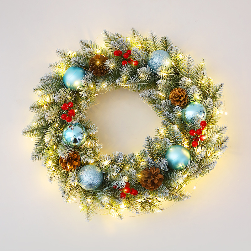 Amazon popular guirnalda de Navidad ratán 40/50/60cm decoración de Navidad Garland decoración escena diseño