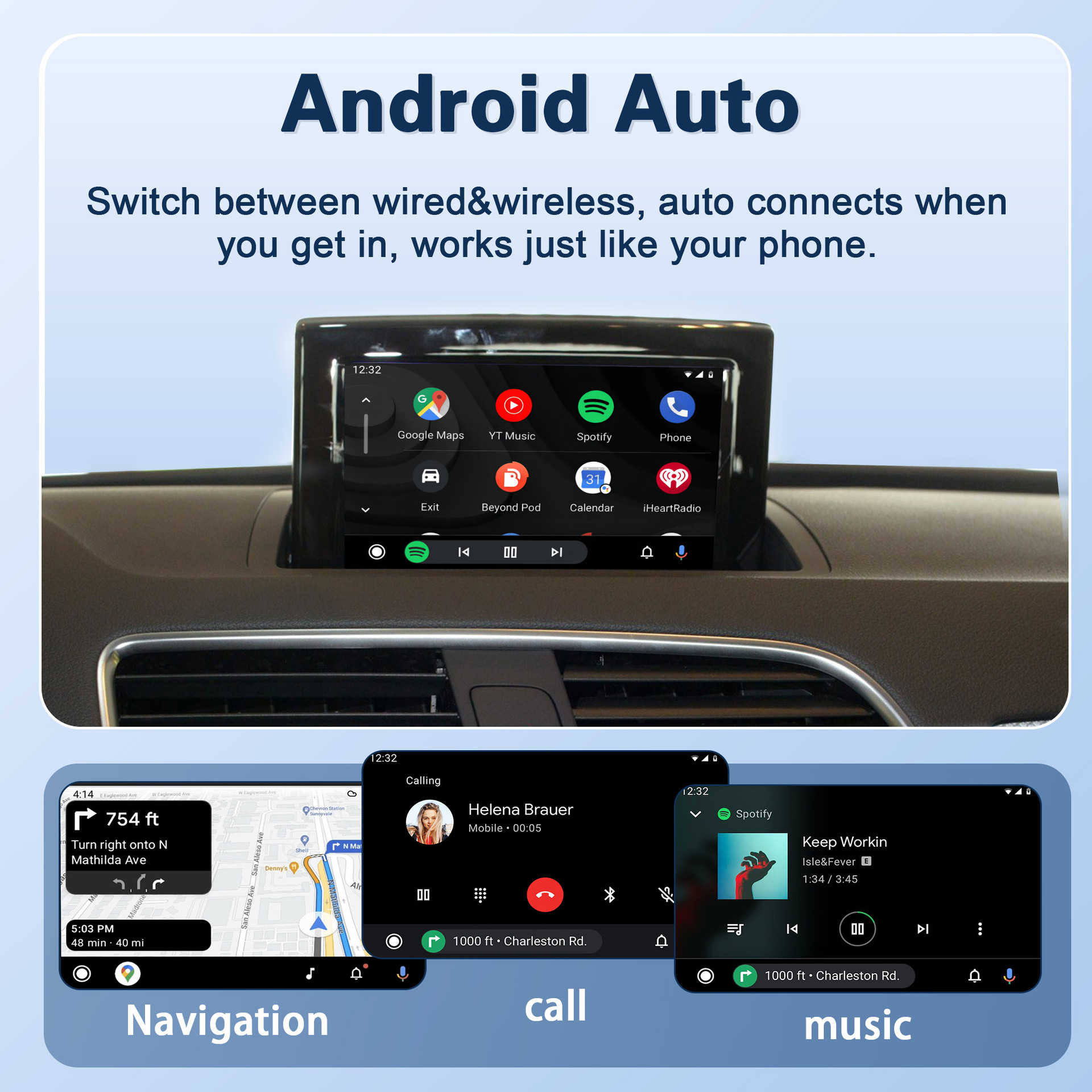 Cross-Border Wireless Carplay/Hicar Suitable for Audi Audi Original Car Screen Upgrade Multimedia Decoder Supply Source