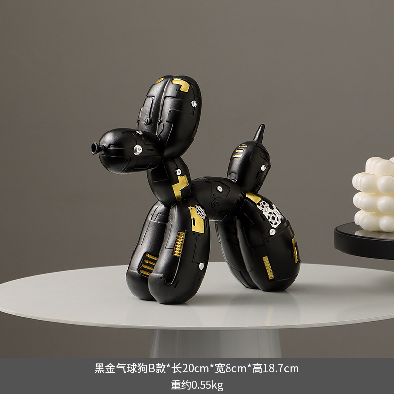 Perro Balloon de Oro Negro - Modelo B