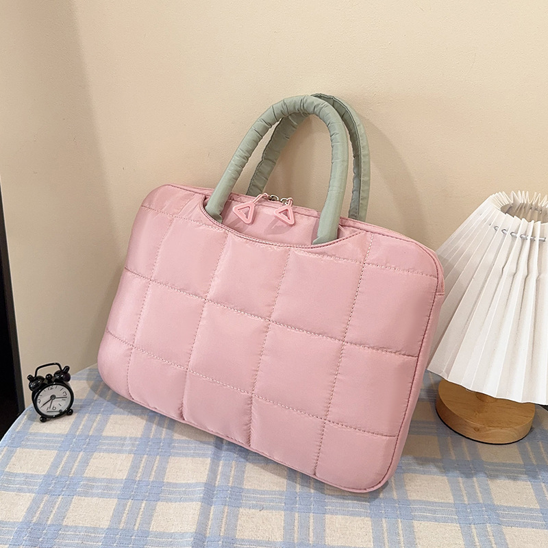 2025 New Model 14inch Casual Cute Thickened Laptop Bag for Women Large Capacity Portable Laptop Bag