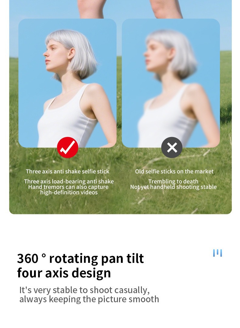 K29 Telefoon Bluetooth Afstandsbediening Statief Selfie Stick Vierassige Handheld Stabilisator Live Streaming Vloerstatief 2,15 m_voghion.com