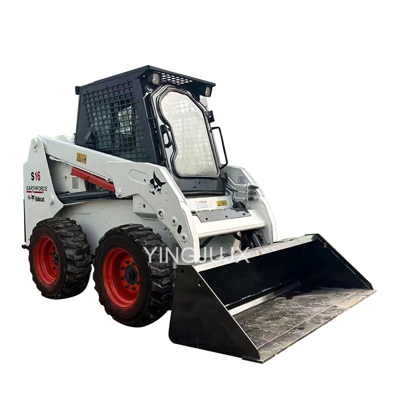 Bobcat noventa por ciento nuevo bobcat cargador S16 ingeniería maquinaria carretilla elevadora cargador de neumáticos en stock carretilla elevadora image 6