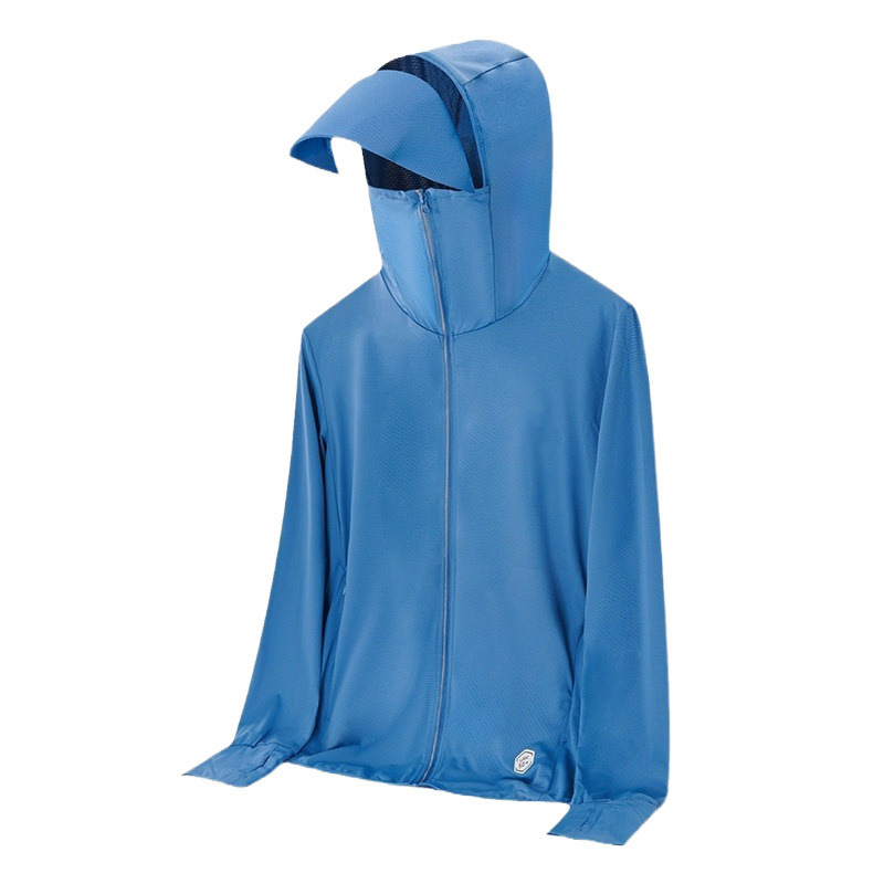 Ropa de protección solar para hombres y mujeres de verano hielo ligero abrigo transpirable nuevo anti-UV ropa de protección solar de pesca al aire libre